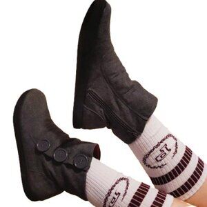 Y2K Elena Vampire Diaries Vibes ButtonUp Zipper Side Glorianna Gray Marl Booties